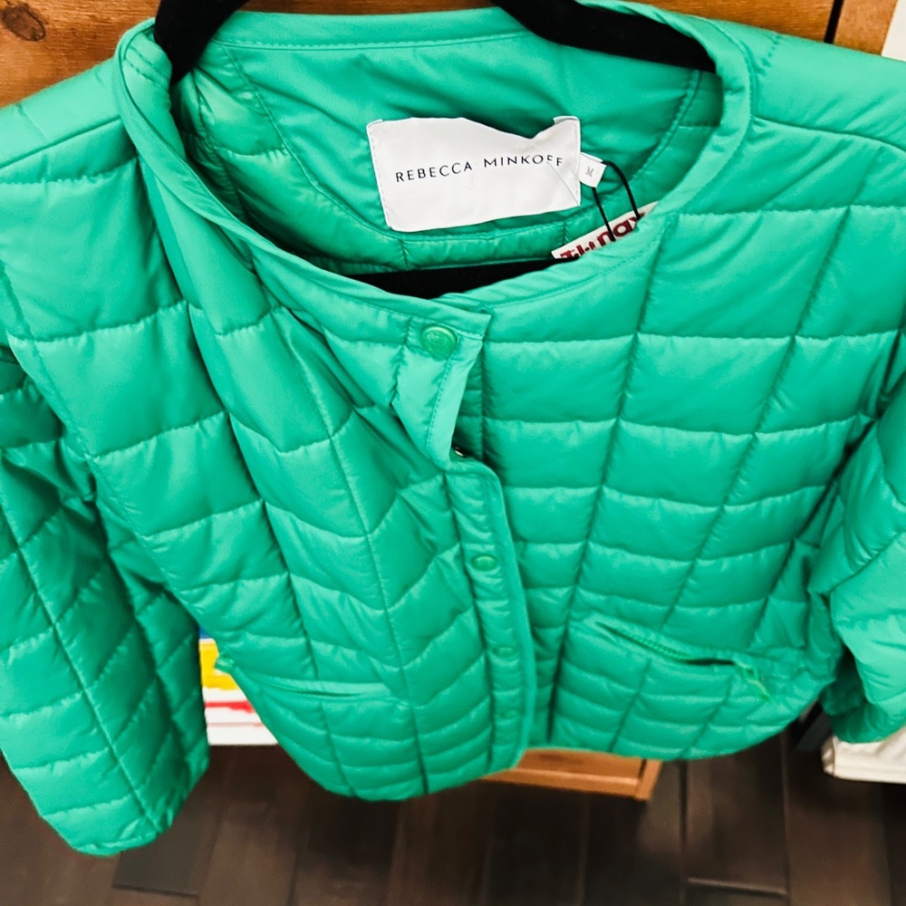 Rebecca Minkoff Green Puffer Jacket